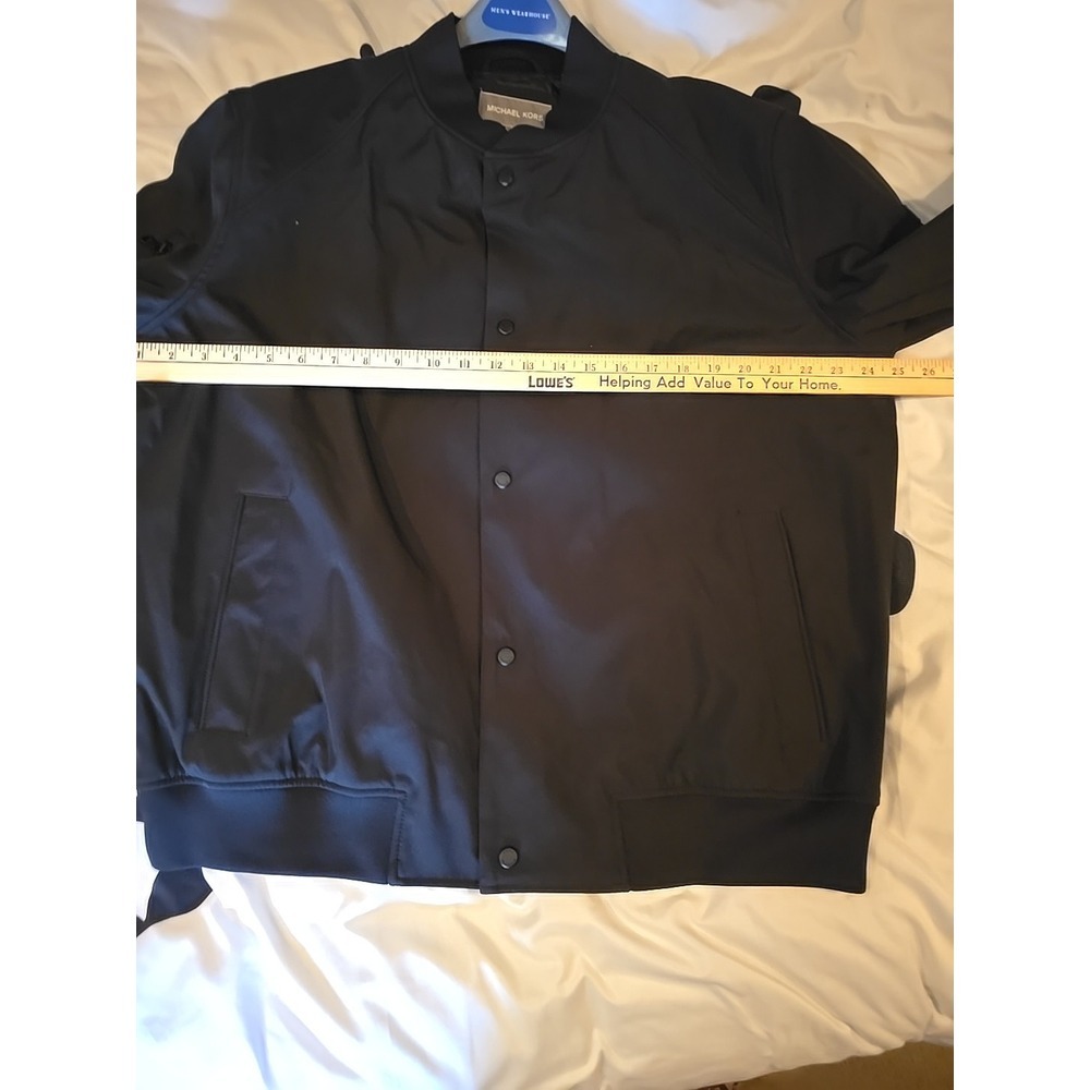 Michael Kors Softshell Bomber Jacket Black Size XL - Picture 10 of 16